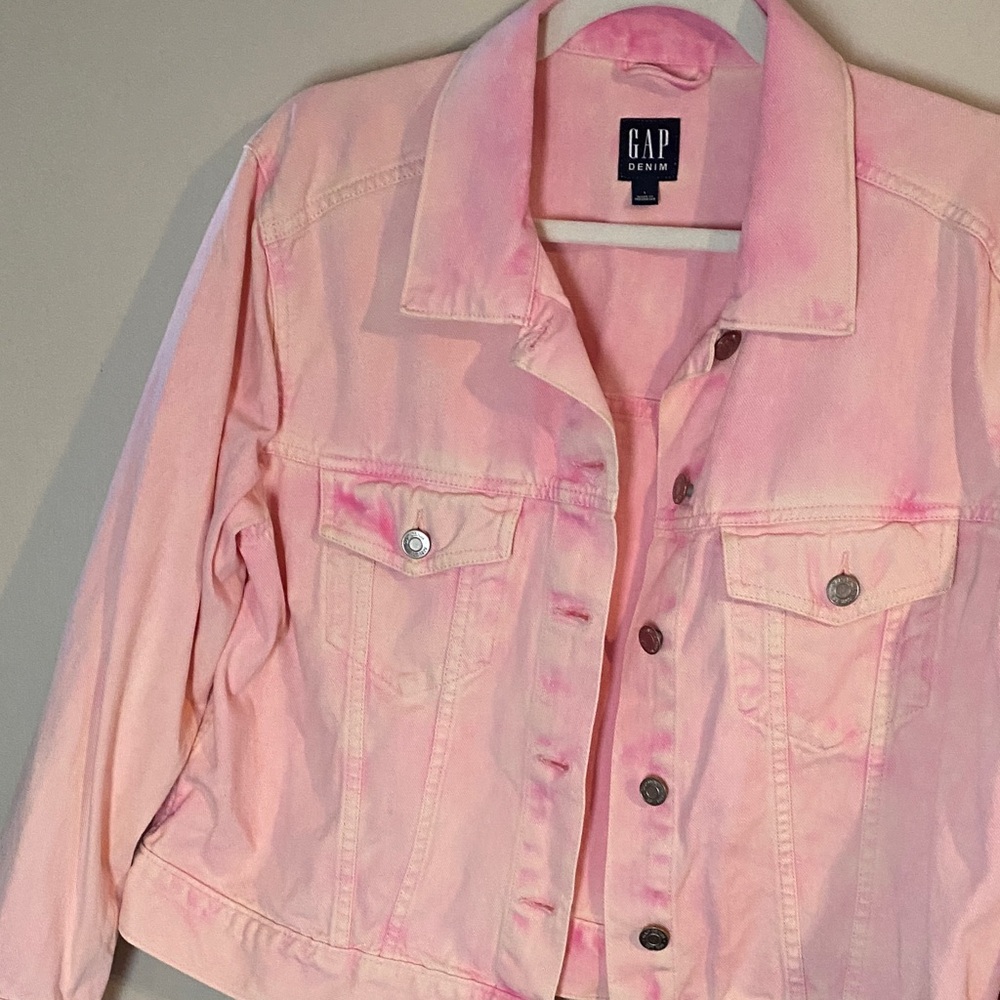 GAP Women's Light Pink Jean Jacket